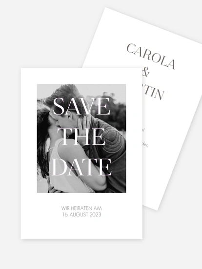 Save-the-Date Karte Classic Premium
