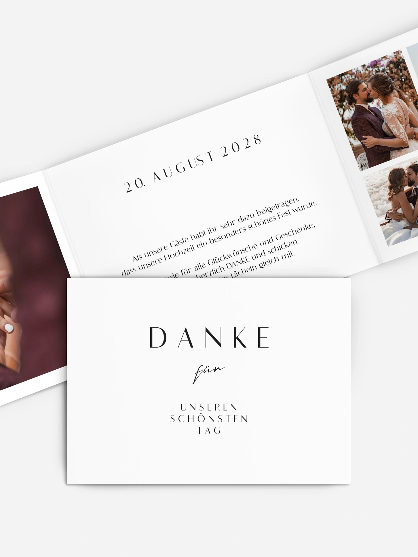 Dankeskarte Hochzeit Purely