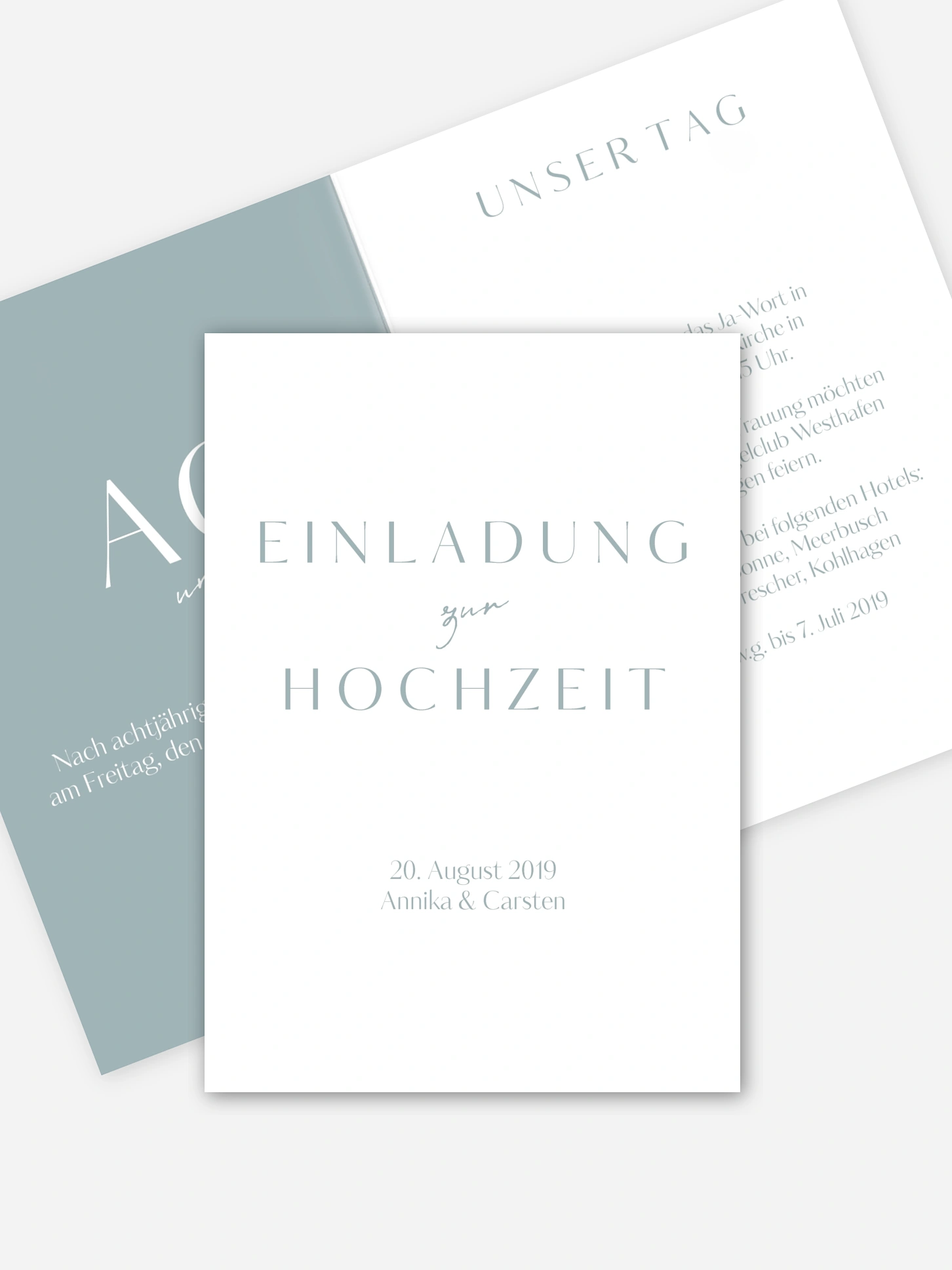 Hochzeitseinladung Purely