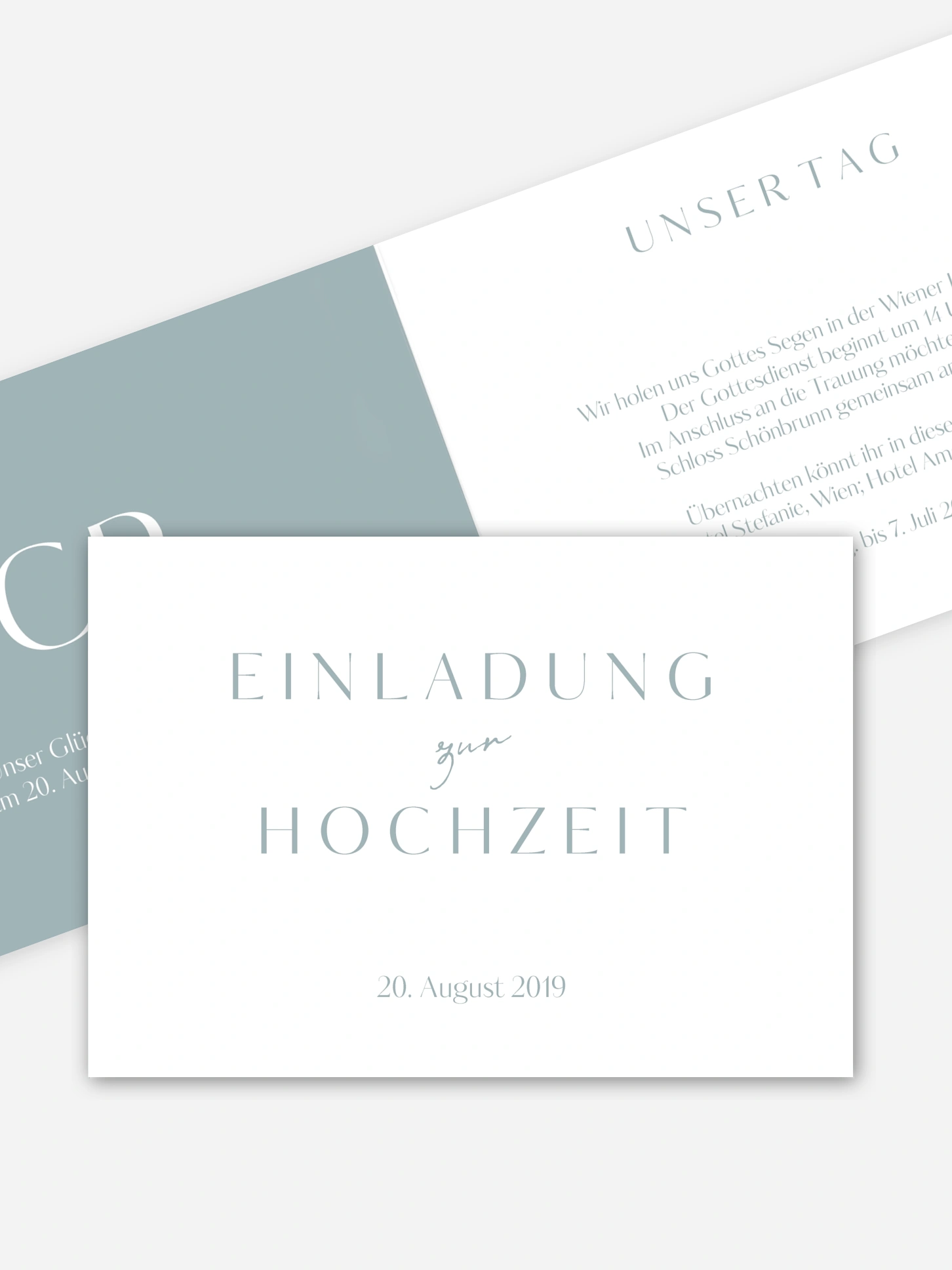 Hochzeitseinladung Purely