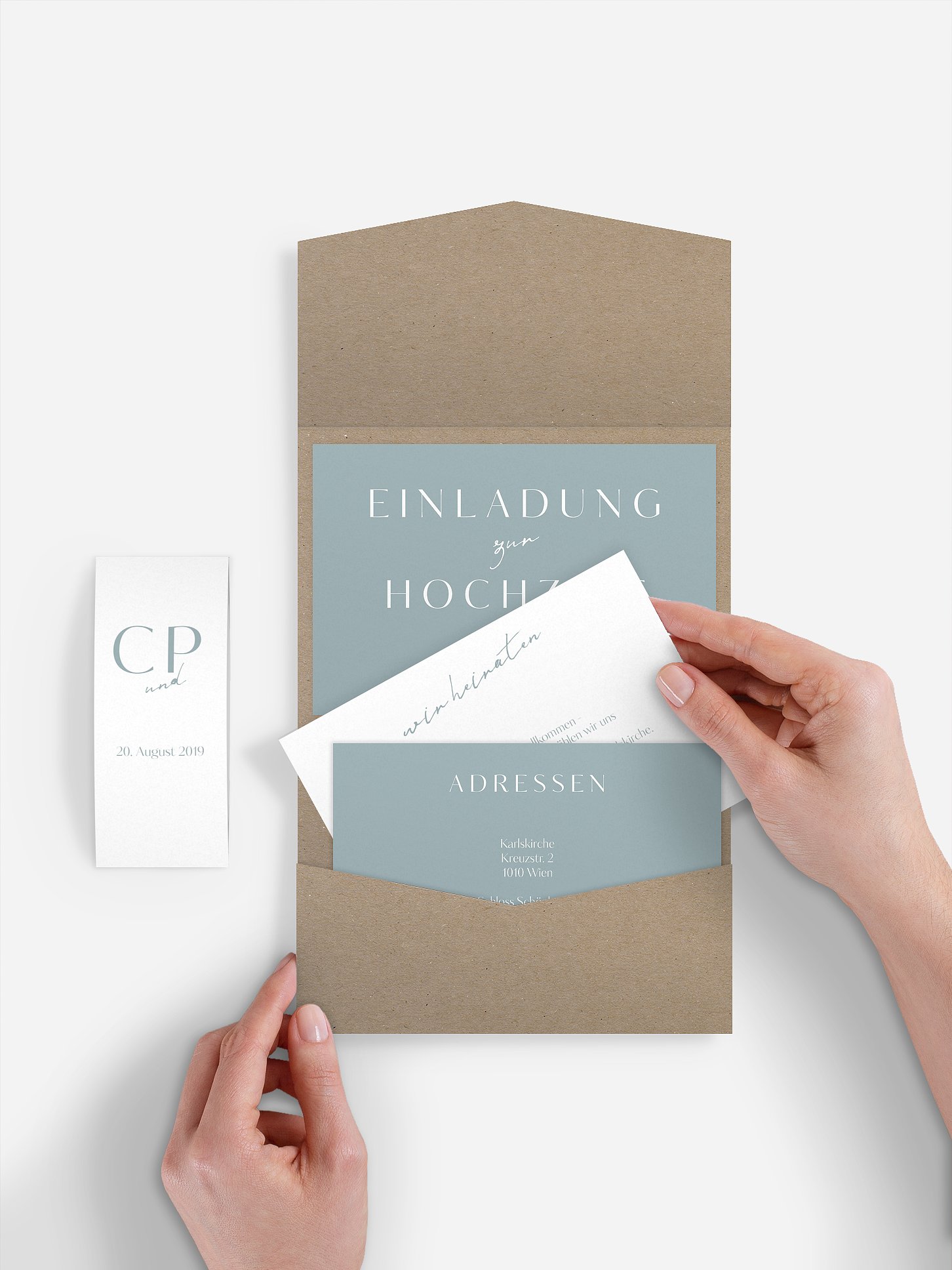 Hochzeitseinladung Purely
