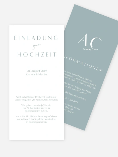 Hochzeitseinladung Purely