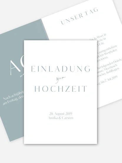 Hochzeitseinladung Purely