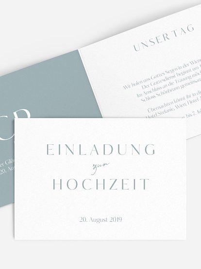 Hochzeitseinladung Purely