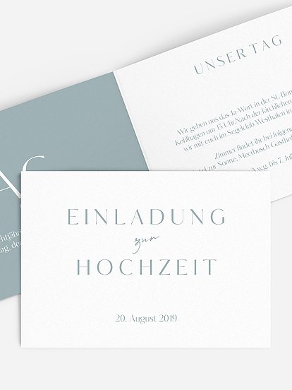 Hochzeitseinladung Purely