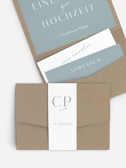 Hochzeitseinladung Purely