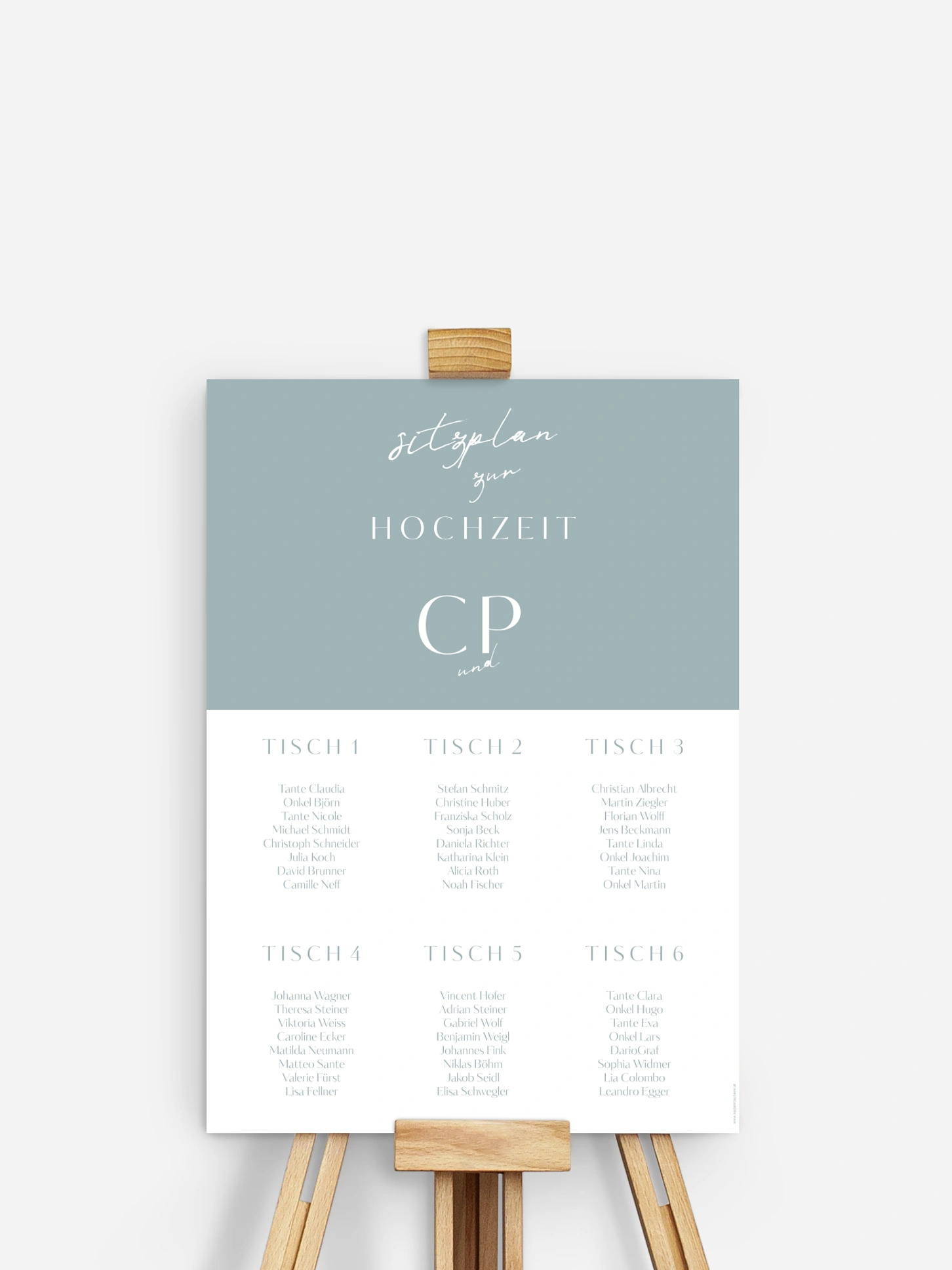 Sitzplan Plakat Purely