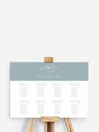 Sitzplan Plakat Purely
