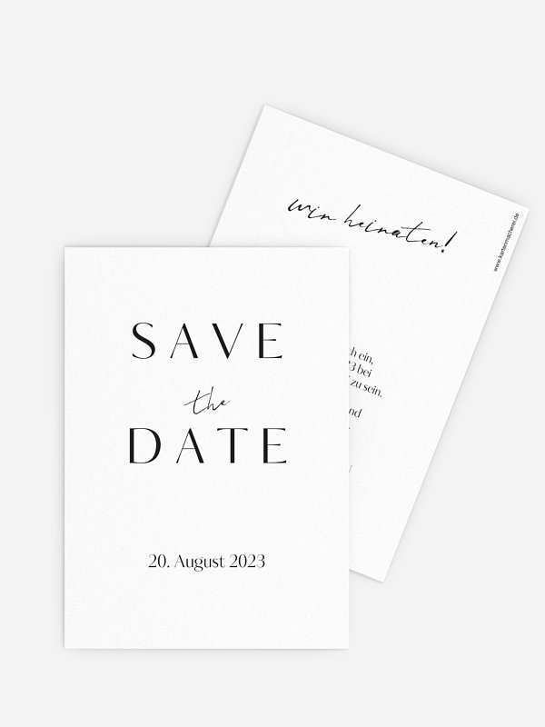 Save-the-Date Karte Purely