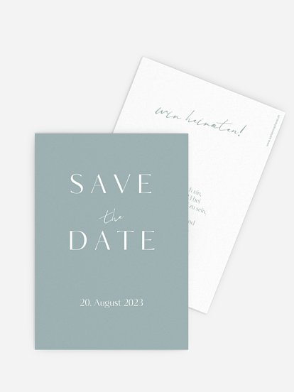 Save-the-Date Karte Purely