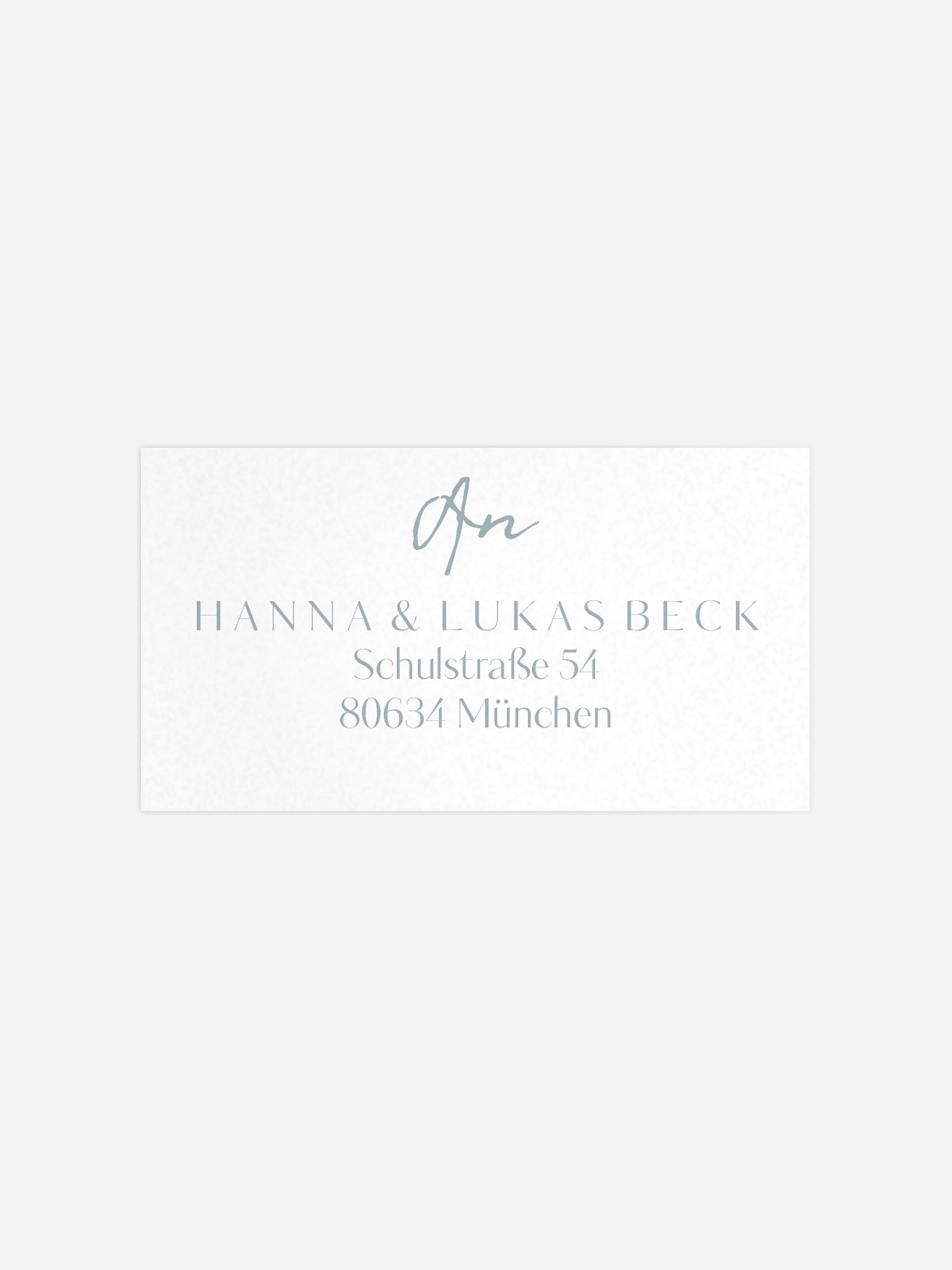 Empfängeraufkleber Hochzeit Purely