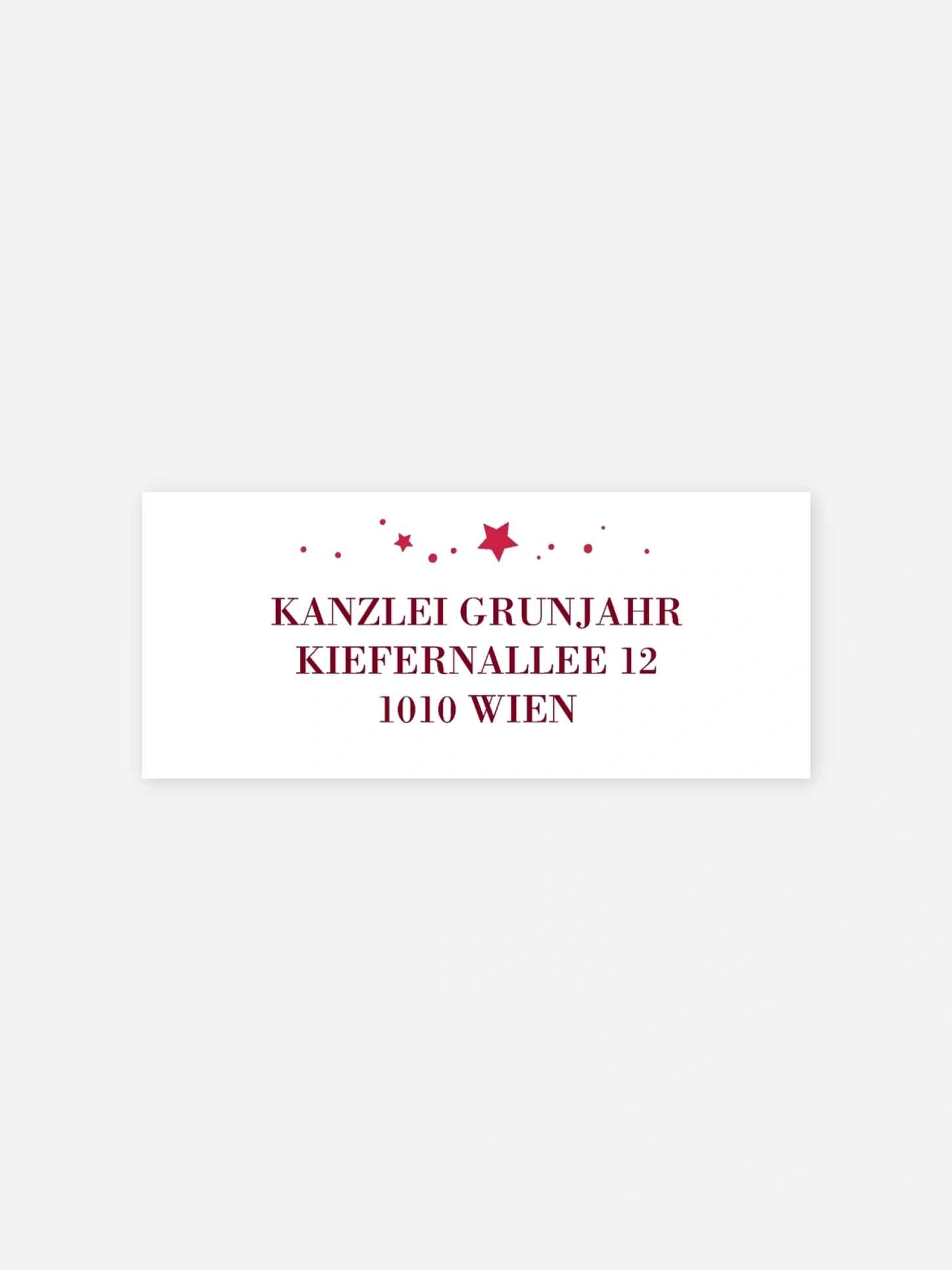 Absenderaufkleber geschäftl. Weihnachten Weihnachtsfunkeln Premium