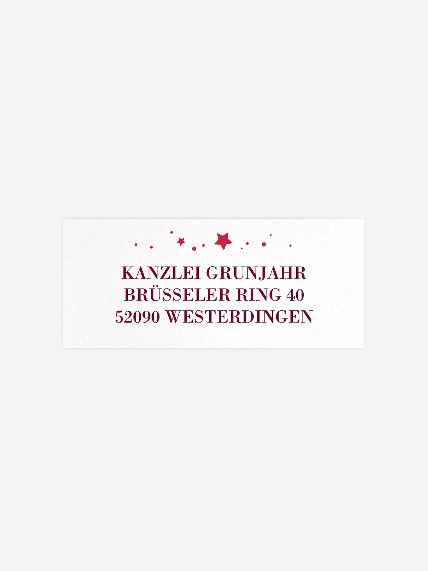 Absenderaufkleber geschäftl. Weihnachten Weihnachtsfunkeln Premium