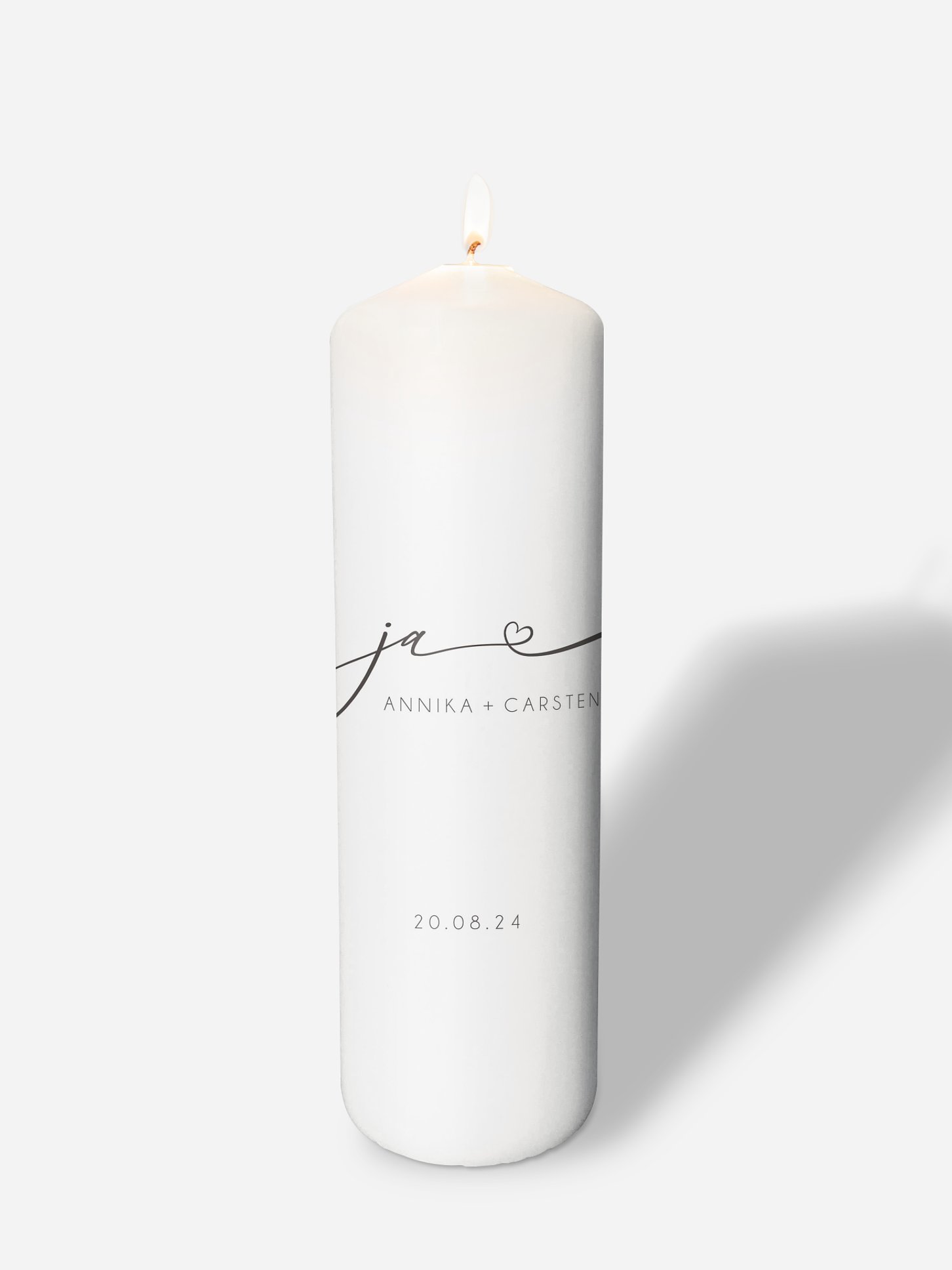 Hochzeitskerze Herzklopfen Premium