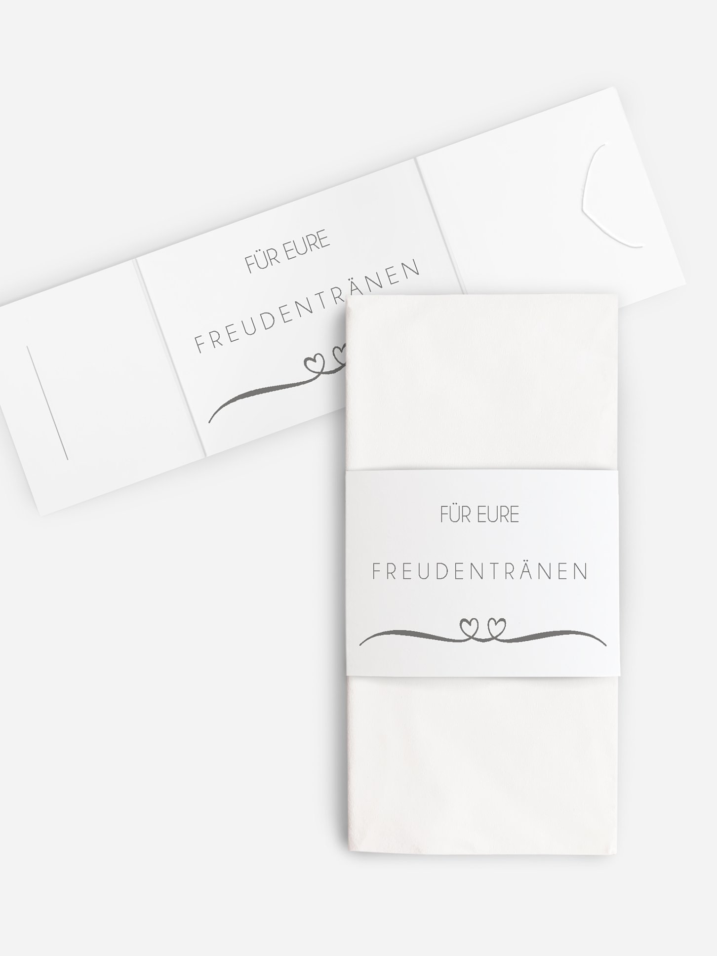 Freudentränen-Taschentücher Herzklopfen Premium