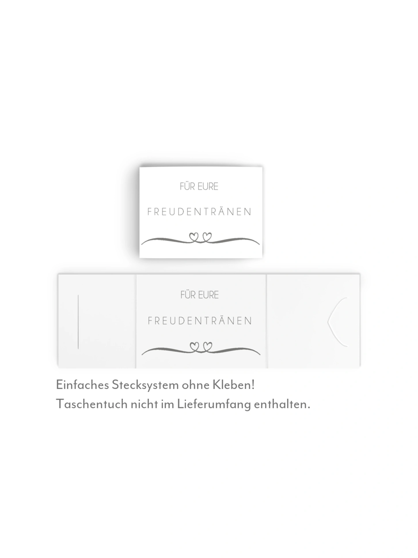Freudentränen-Taschentücher Herzklopfen Premium