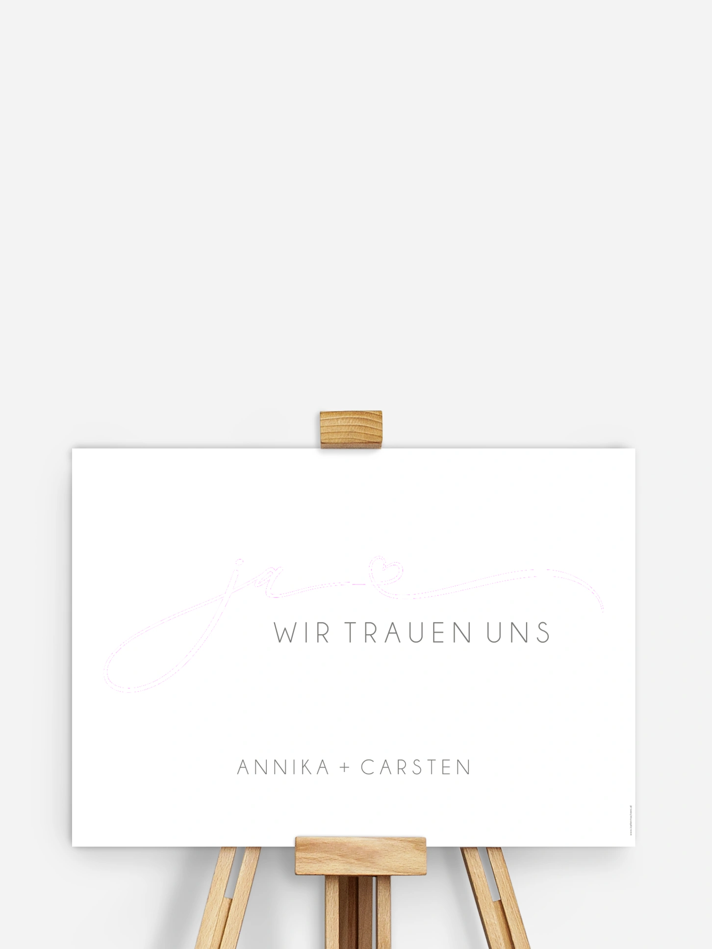 Willkommensschild Herzklopfen Premium