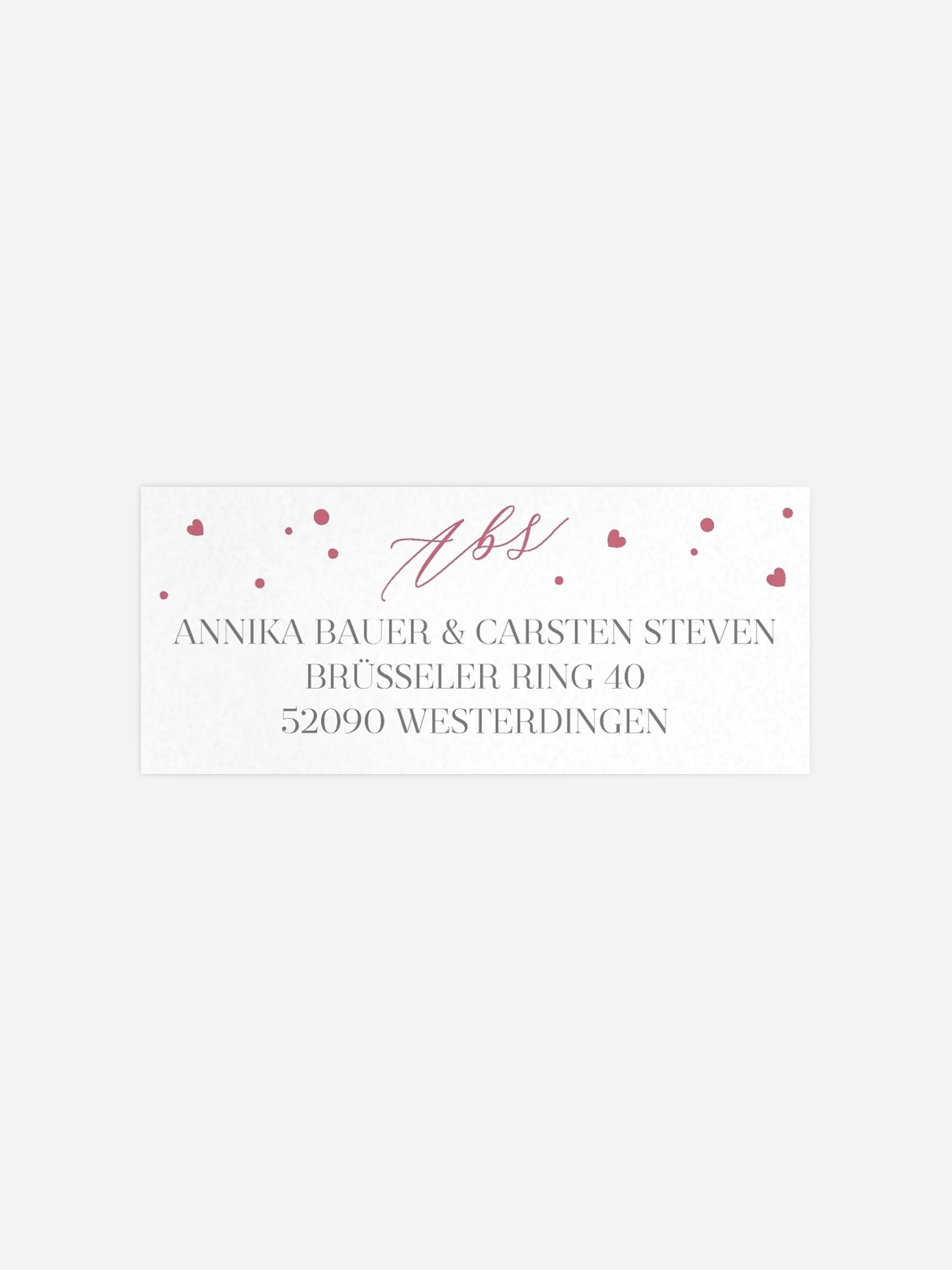 Absenderaufkleber Hochzeit Sparkling Love Premium