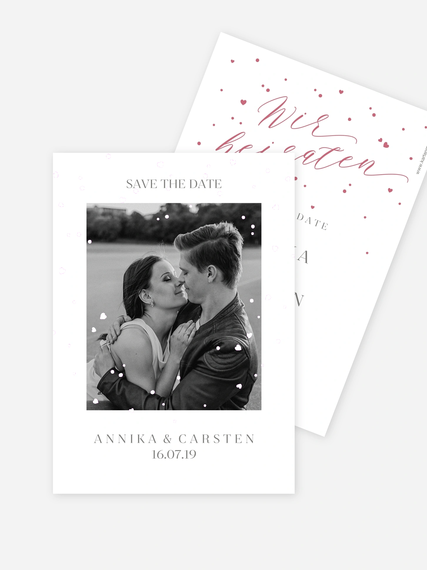 Save-the-Date Karte Sparkling Love Premium
