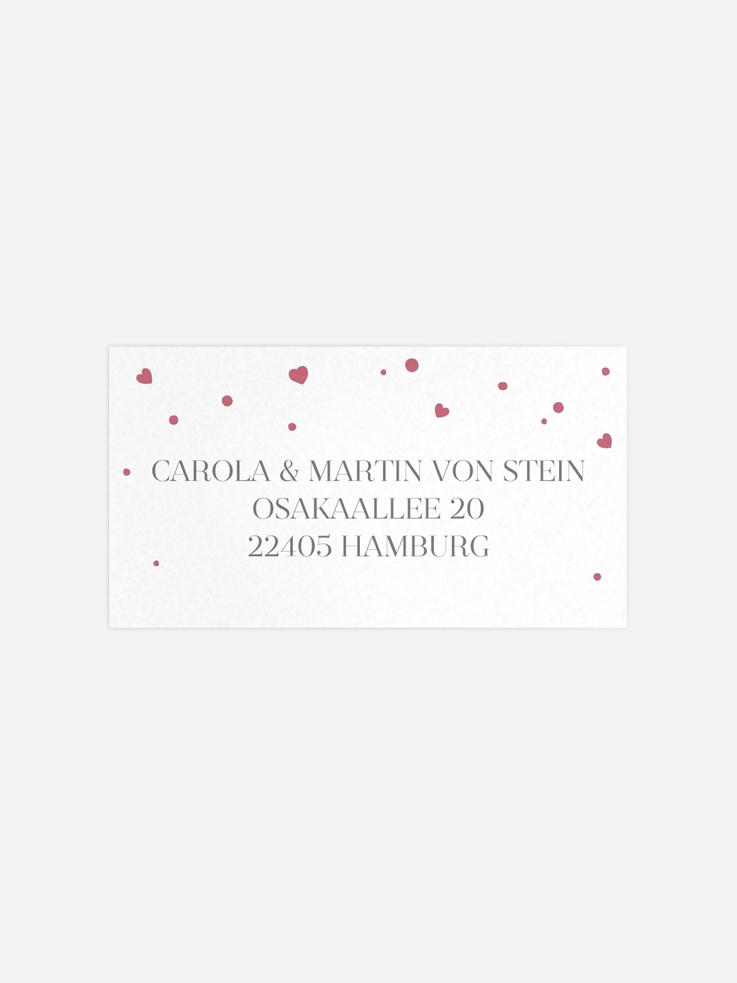 Empfängeraufkleber Hochzeit Sparkling Love Premium
