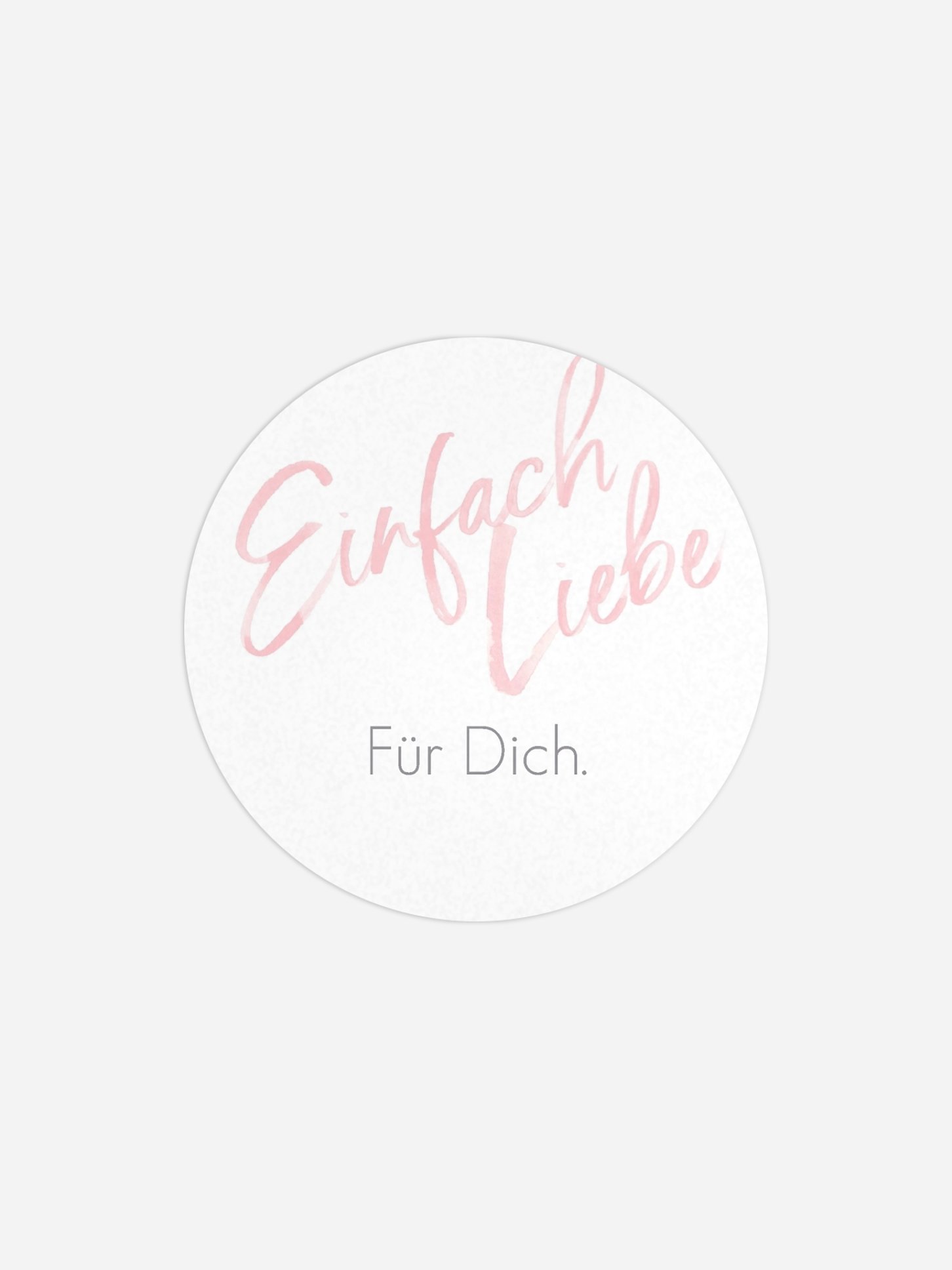 Geschenkaufkleber Hochzeit Einfach Liebe