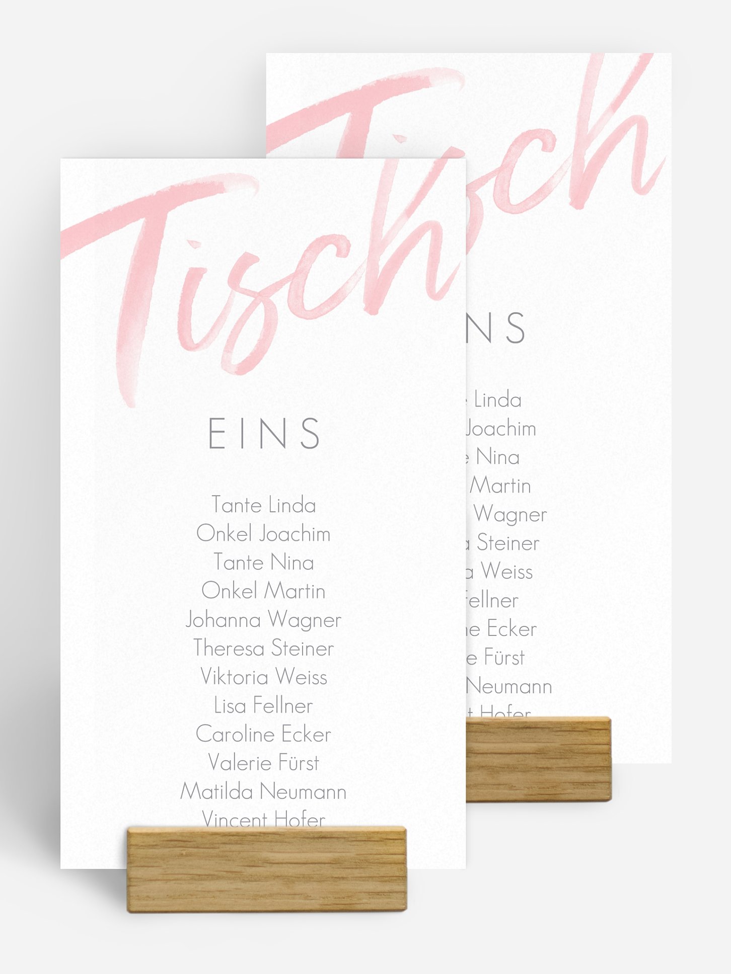 Gruppentischkarte Einfach Liebe