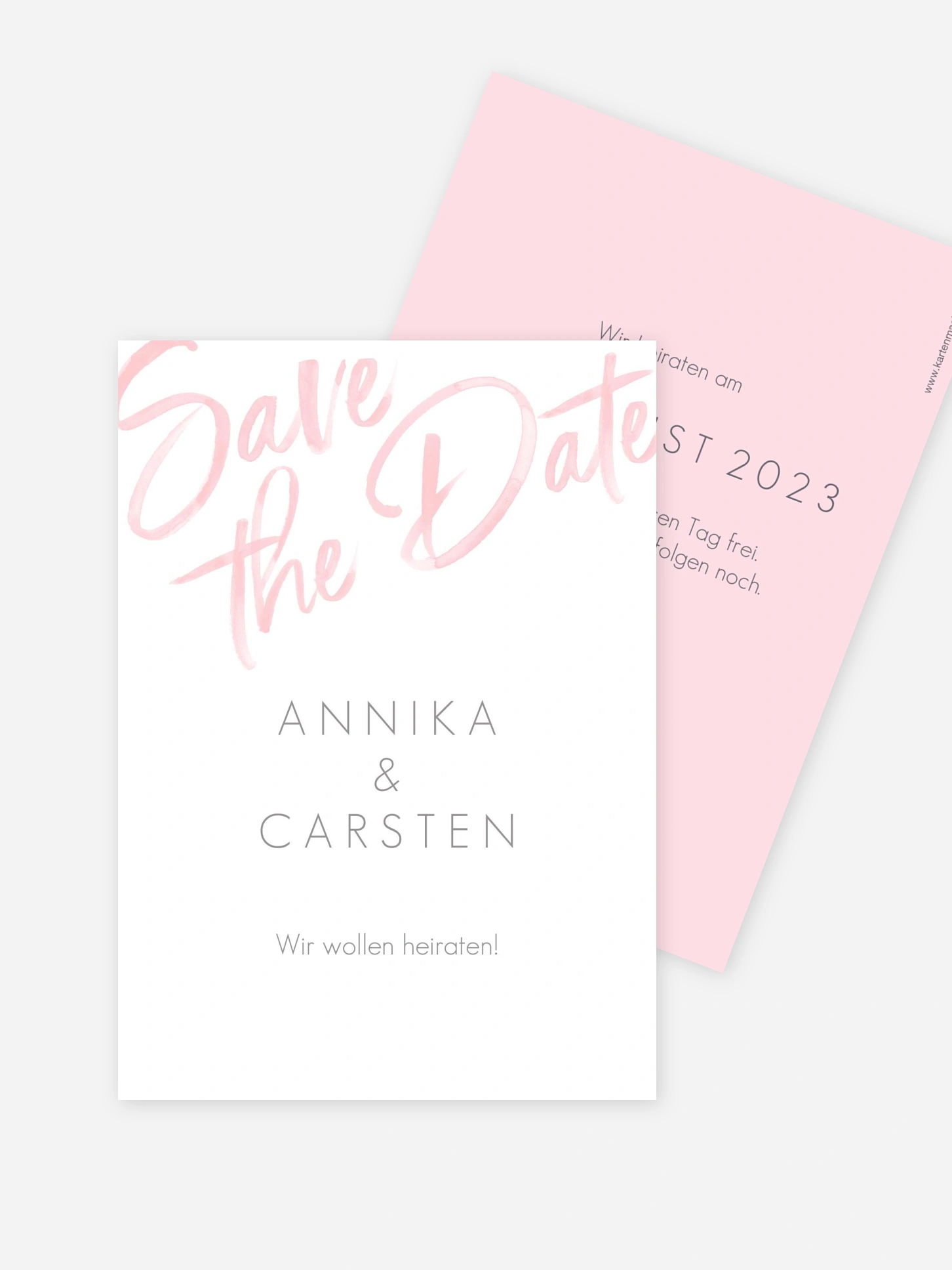 Save-the-Date Karte Einfach Liebe