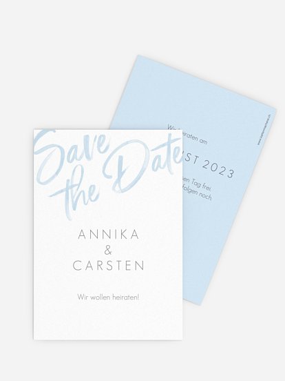Save-the-Date Karte Einfach Liebe