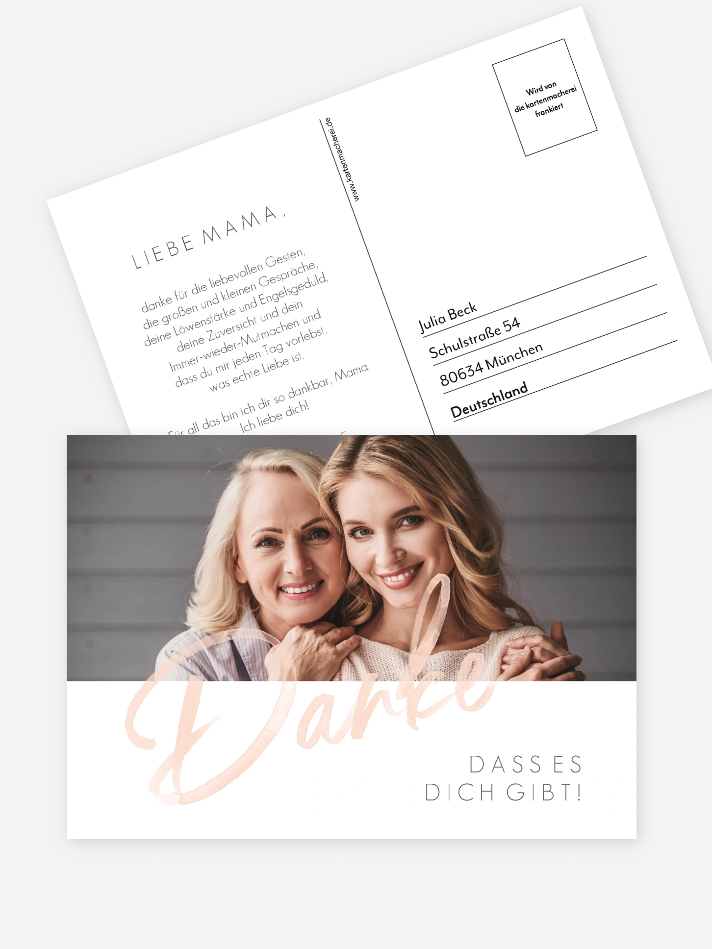 Postkarte Direktversand Einfach Liebe