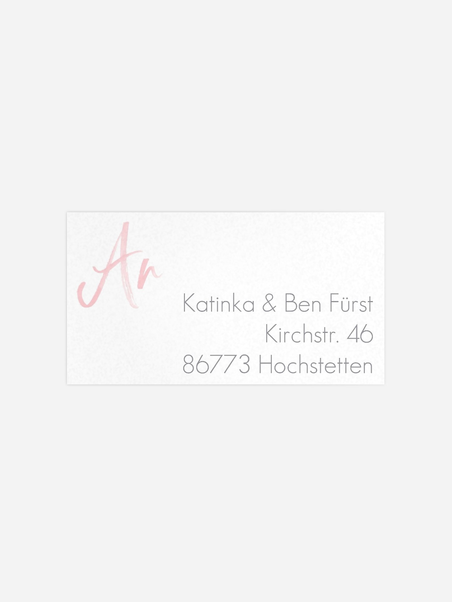 Empfängeraufkleber Hochzeit Einfach Liebe