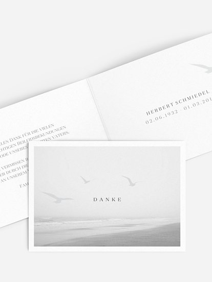 Trauerdanksagung Meeresrauschen