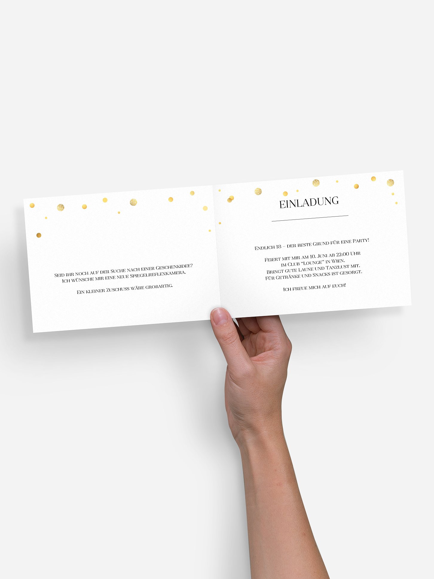 Einladung 18. Geburtstag Let It Sparkle