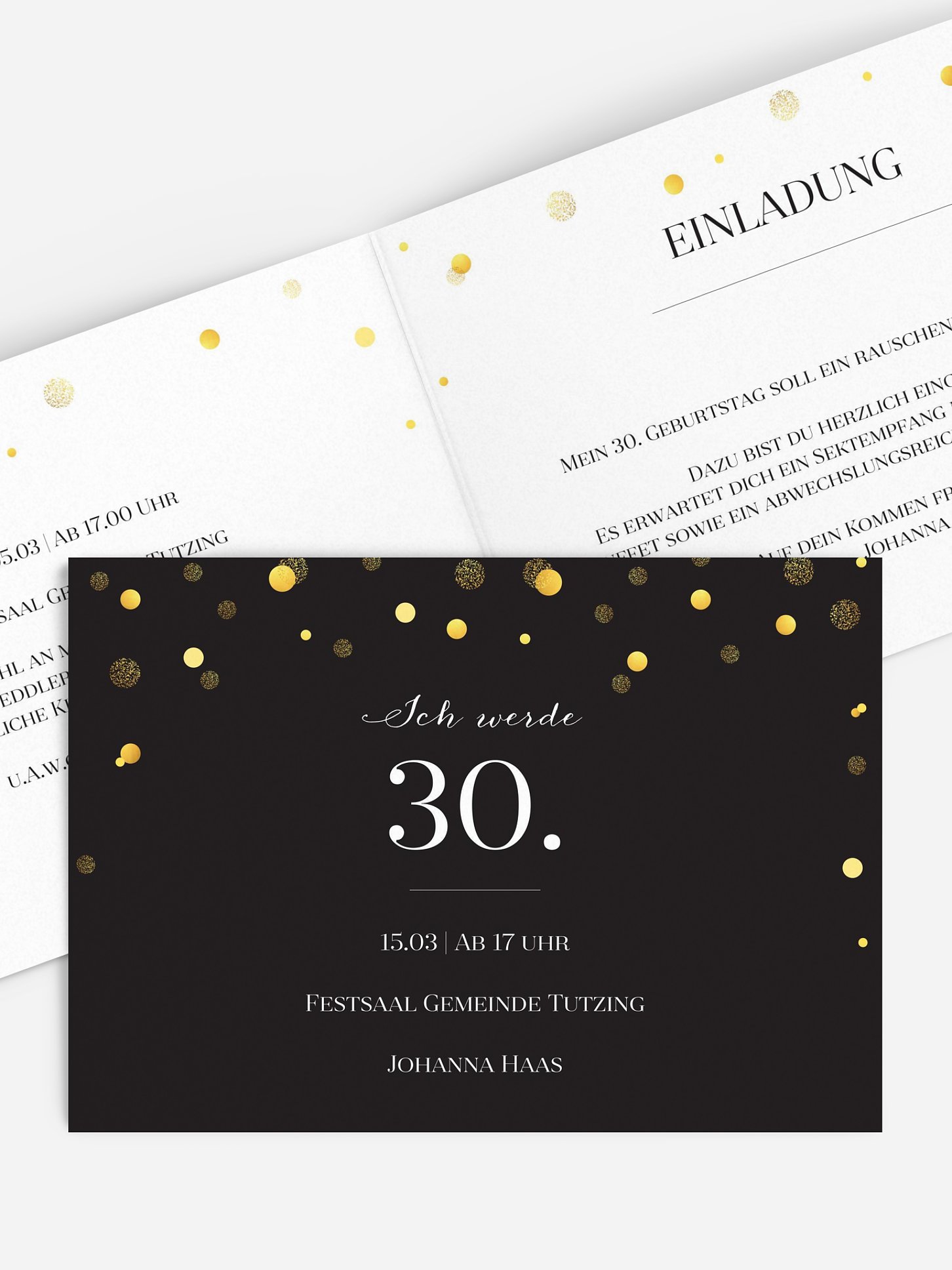 Einladung 30. Geburtstag Let It Sparkle