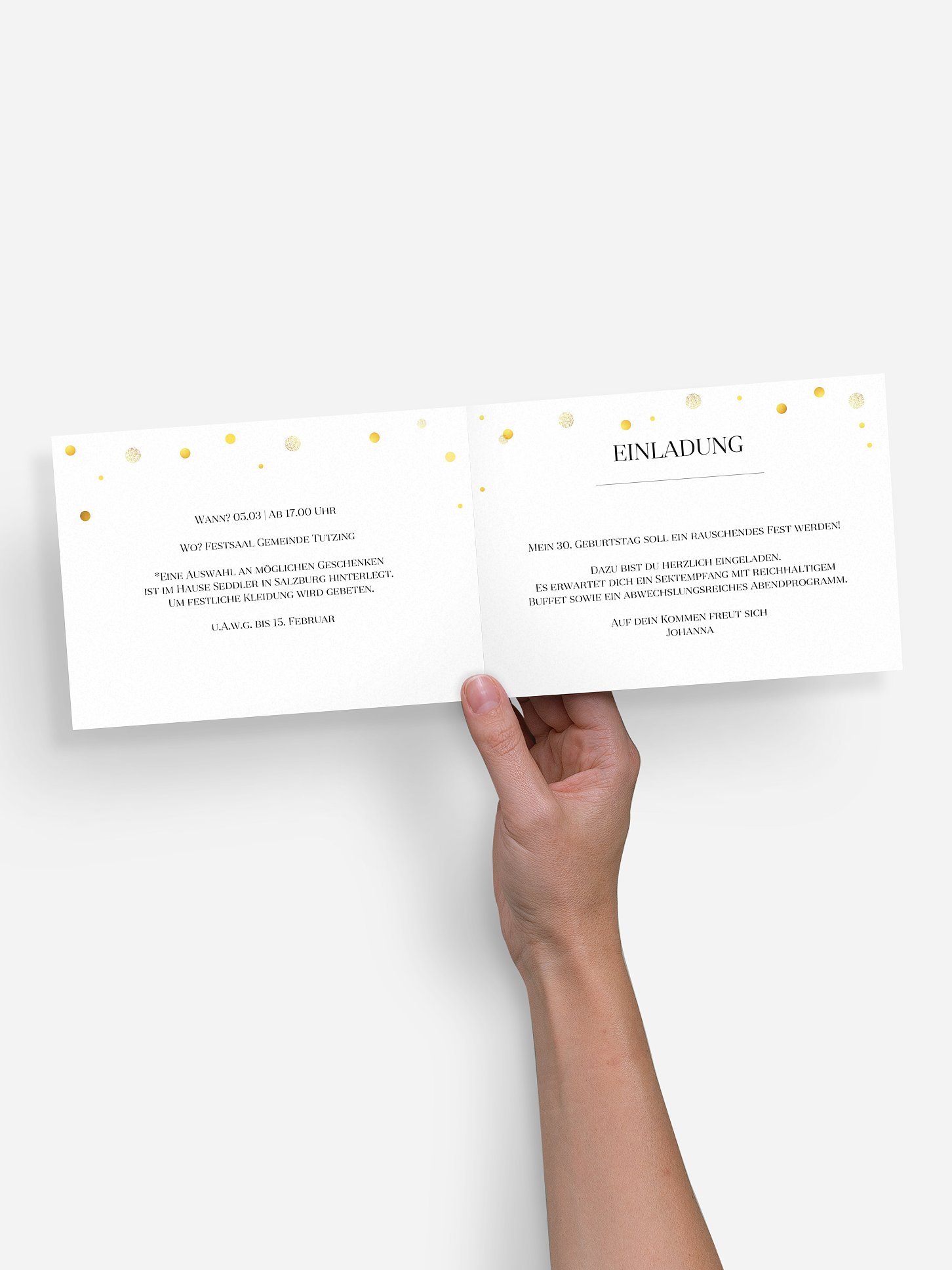 Einladung 30. Geburtstag Let It Sparkle