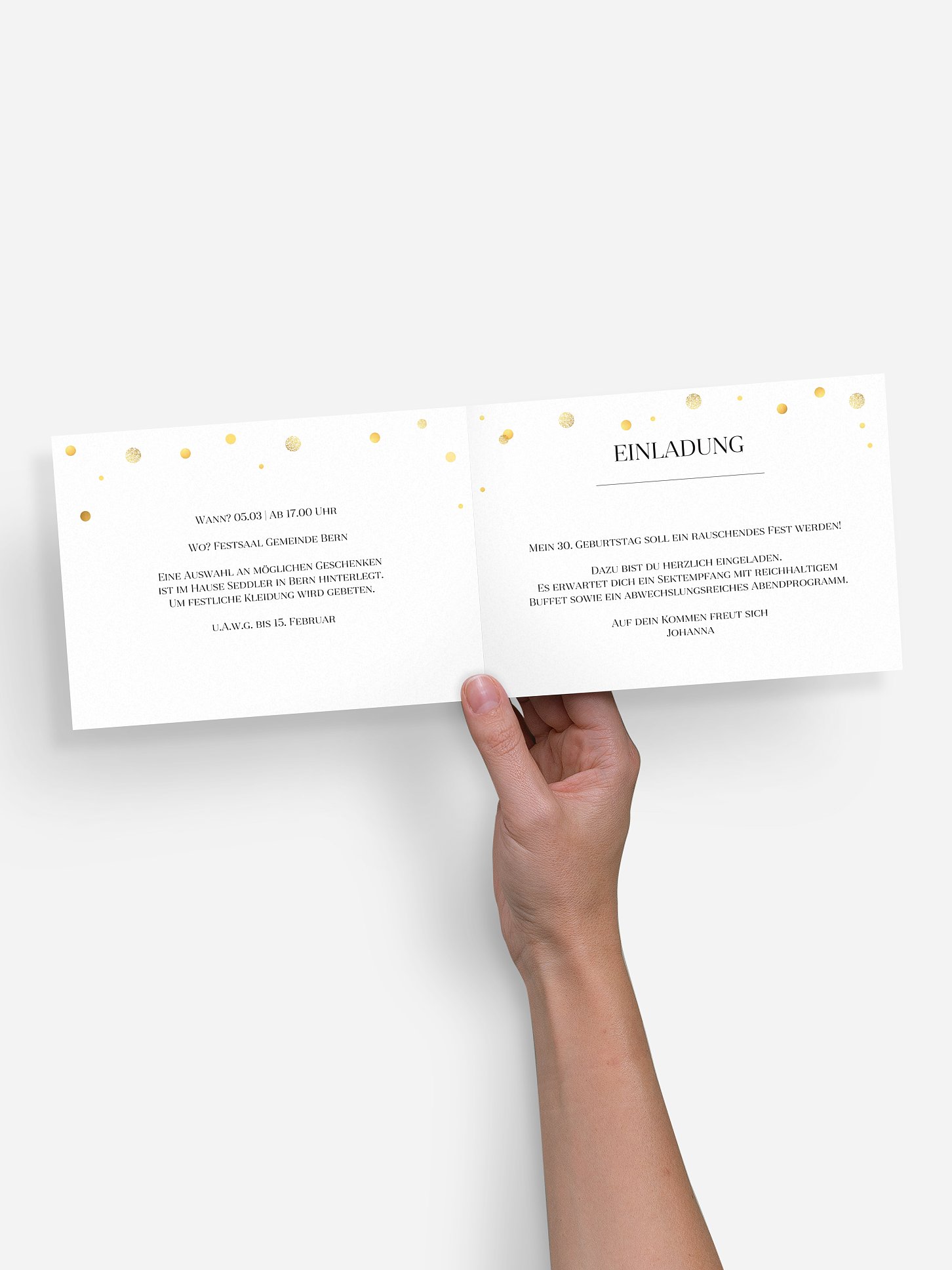 Einladung 30. Geburtstag Let It Sparkle
