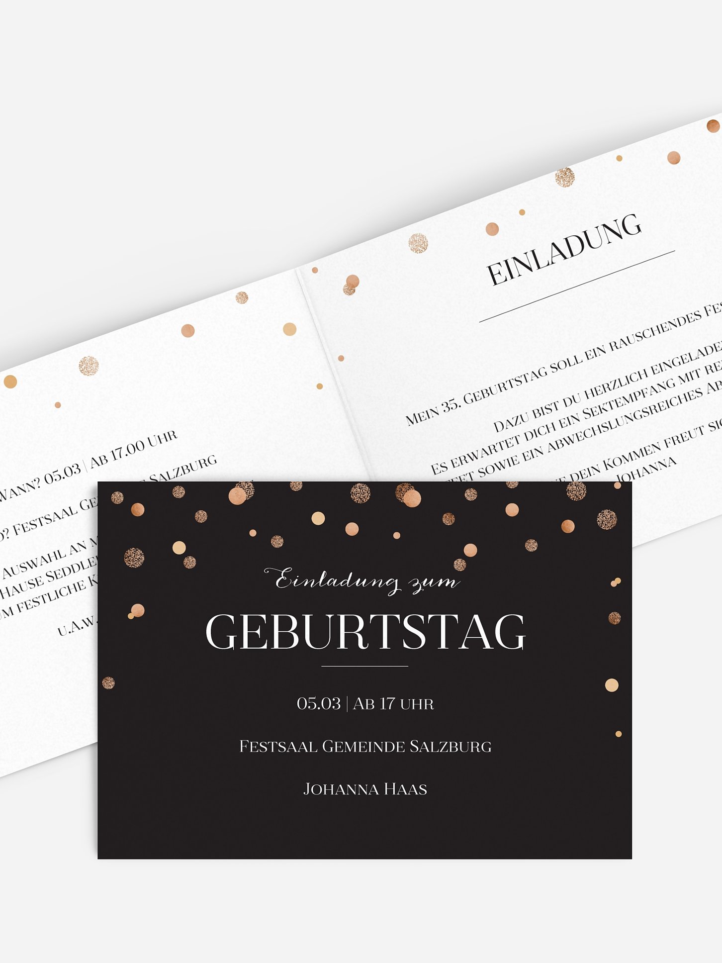 Geburtstagseinladung Let It Sparkle