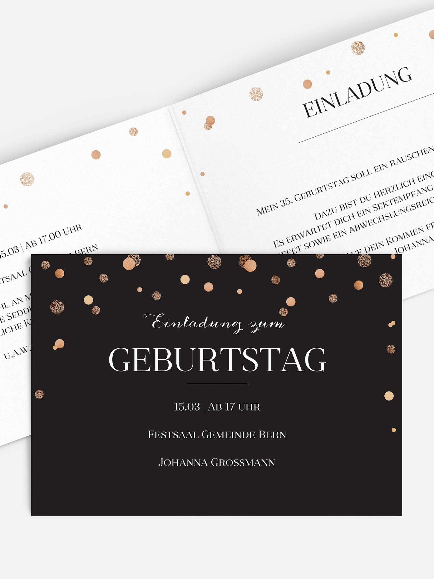 Geburtstagseinladung Let It Sparkle