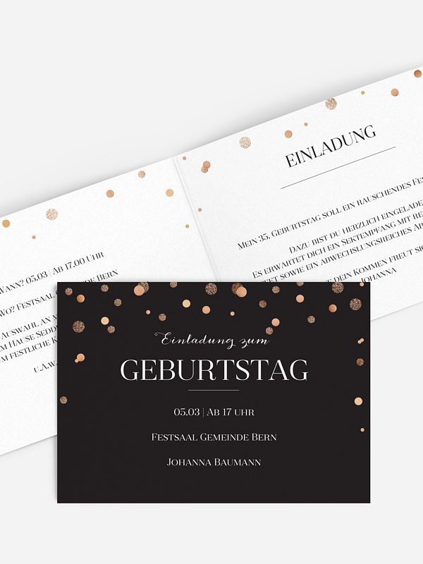 Geburtstagseinladung Let It Sparkle