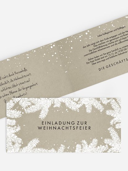 Einladungen Zur Weihnachtsfeier Stilvolle Einladungskarten
