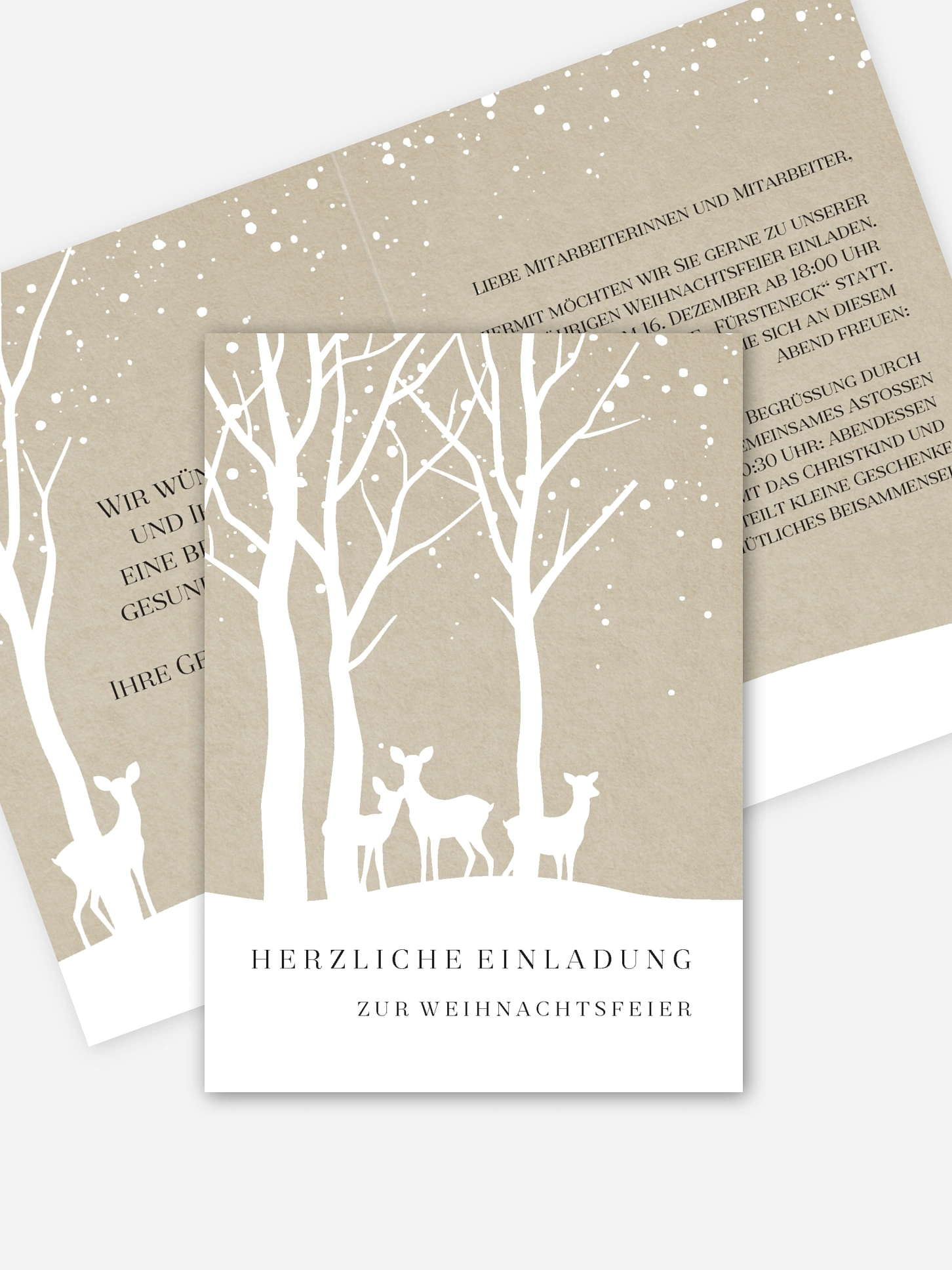 Weihnachtsfeier Waldreich