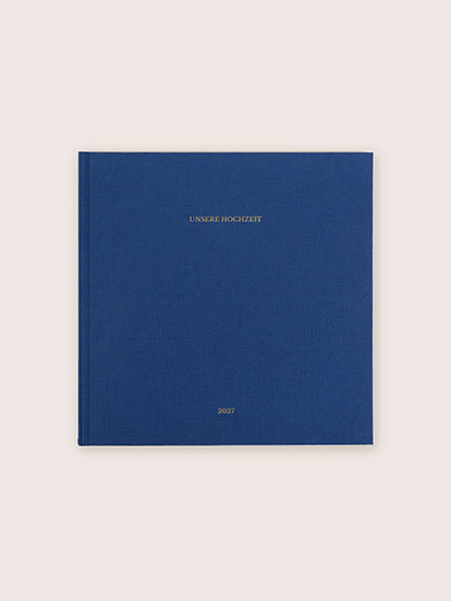 Fotobuch mit Stoffeinband mit Veredelung