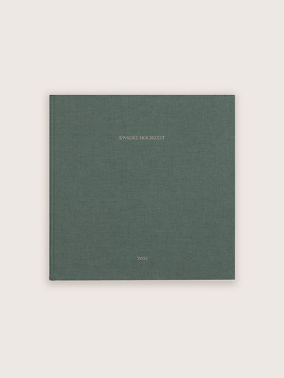 Fotobuch mit Stoffeinband mit Veredelung