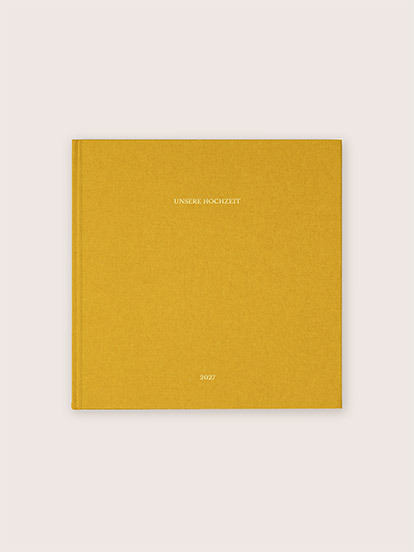 Fotobuch mit Stoffeinband mit Veredelung