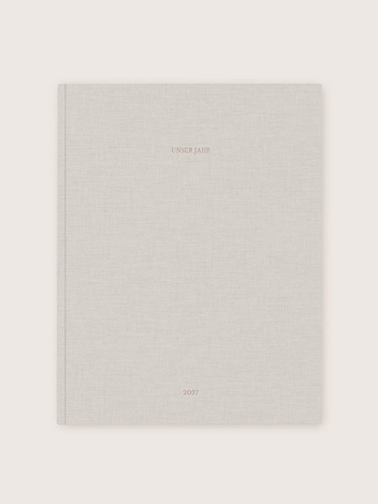 Fotobuch mit Stoffeinband mit Veredelung