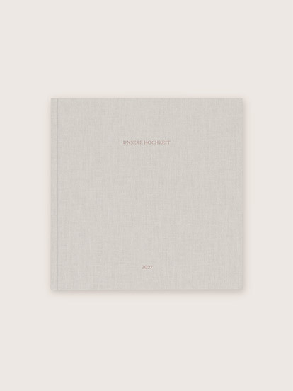 Fotobuch mit Stoffeinband mit Veredelung