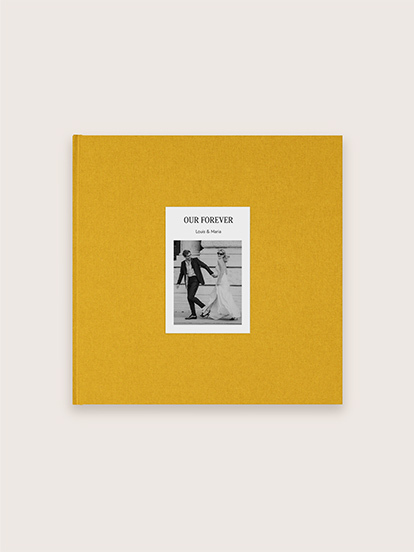 Fotobuch mit Stoffeinband mit Foto