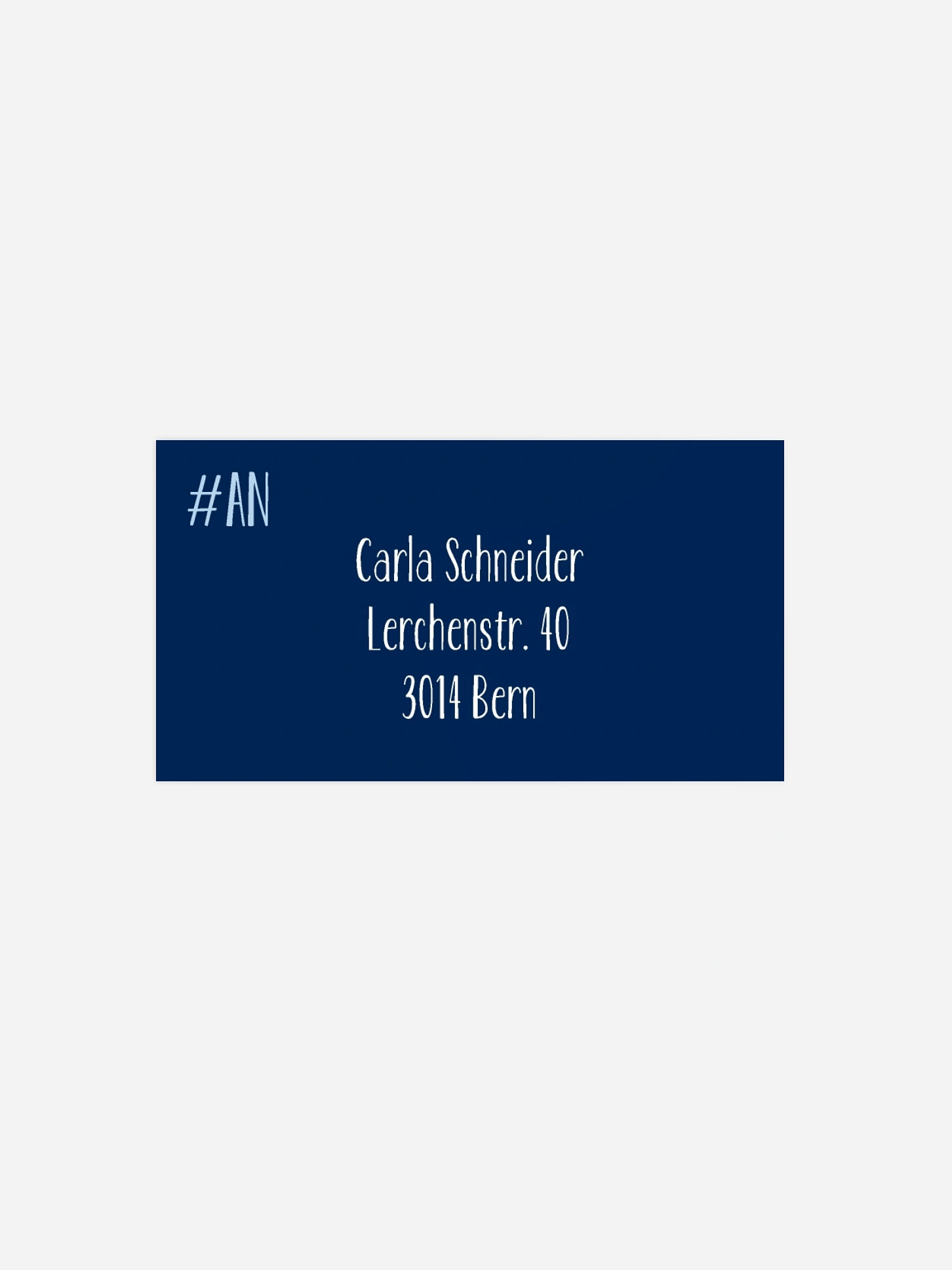 Empfängeraufkleber Geburtstag Hashtag