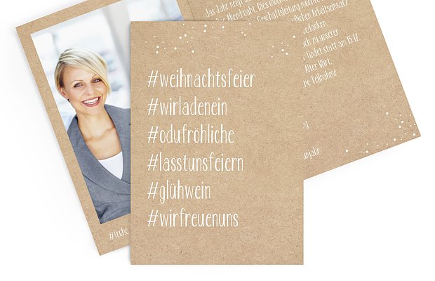 Weihnachtsfeier Hashtag
