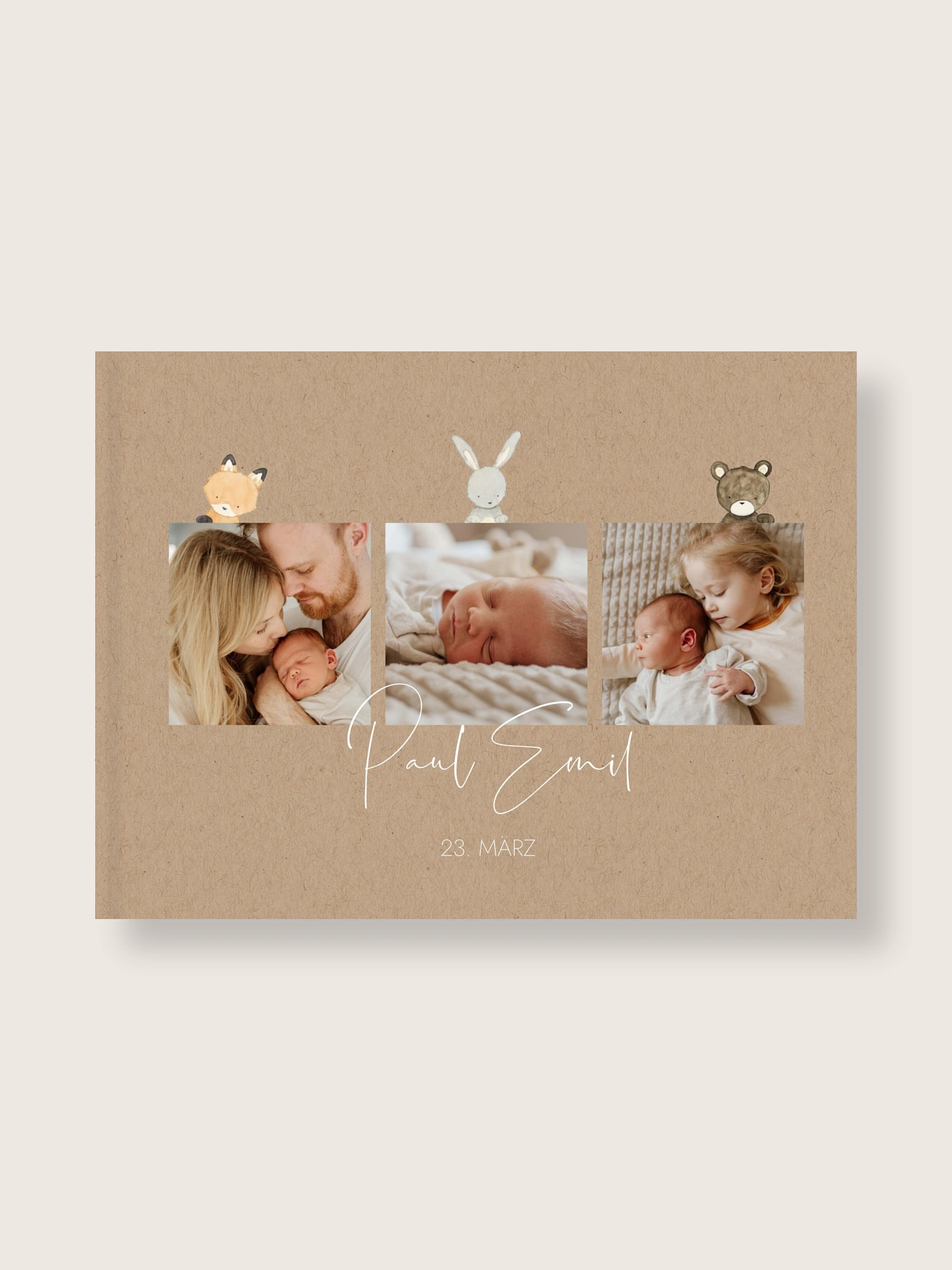Fotobuch Hardcover Tierchen Trio