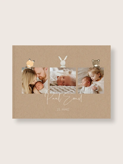 Fotobuch Hardcover Tierchen Trio
